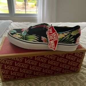 Vans Tropical Black Canvas Sneakers